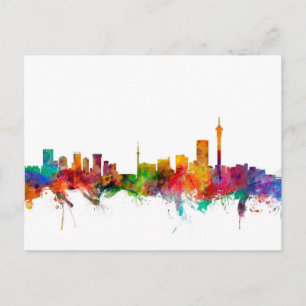 Johannesburg South Africa Skyline Postcard
