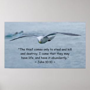 John 10:10 Poster