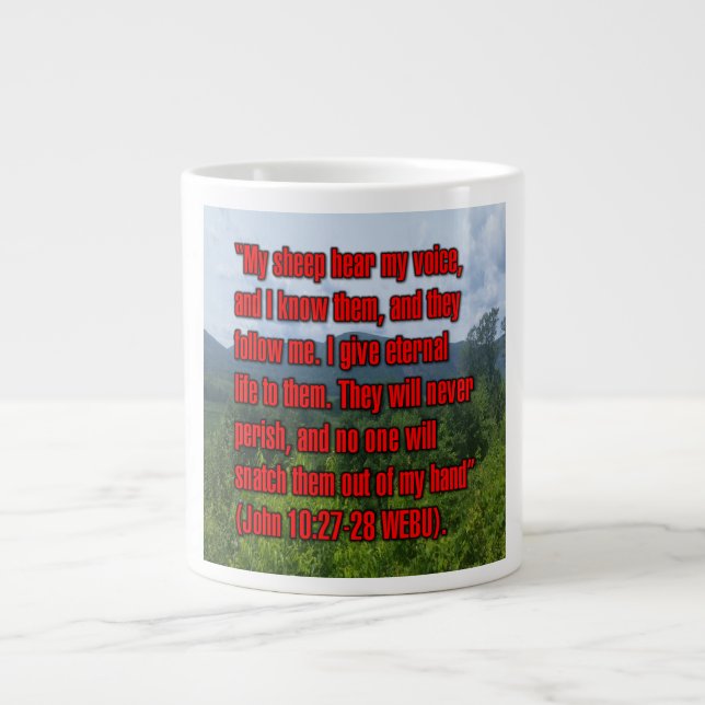 John 10:27-28 WEBU Mug (Front)