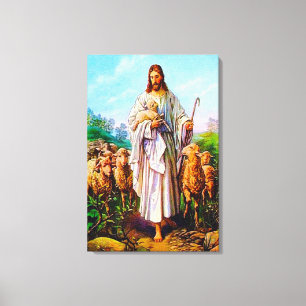 John 10:7-21 I Am the Good Shepherd Canvas Print