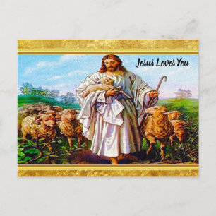 John 10:7-21 I Am the Good Shepherd Postcard