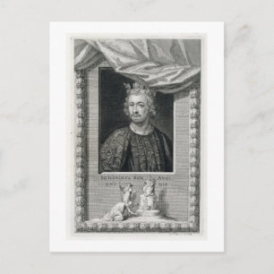 John (1167-1216) King of England from 1199, engrav Postcard