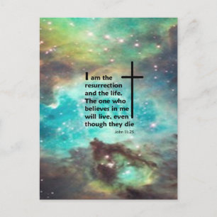 John 11:25 postcard