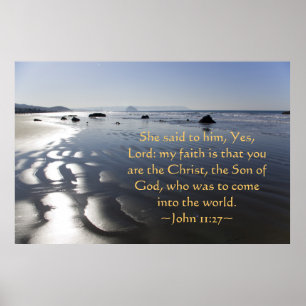 John 11:27 poster