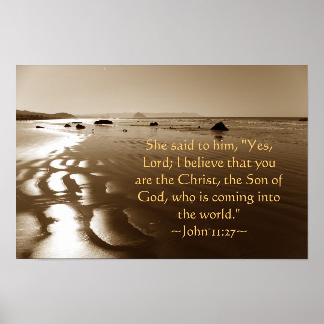 John 11:27 poster (Front)