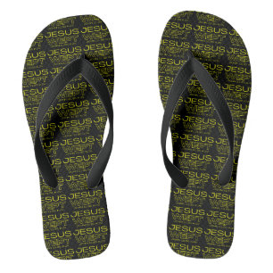 John 11:35 Bible Verse KJV Quote Black All-Over Flip Flops