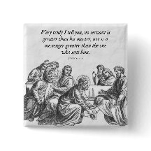 John 13:16 Jesus & 12 Disciples Christian Bible