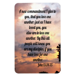 John 13:34-35 magnet