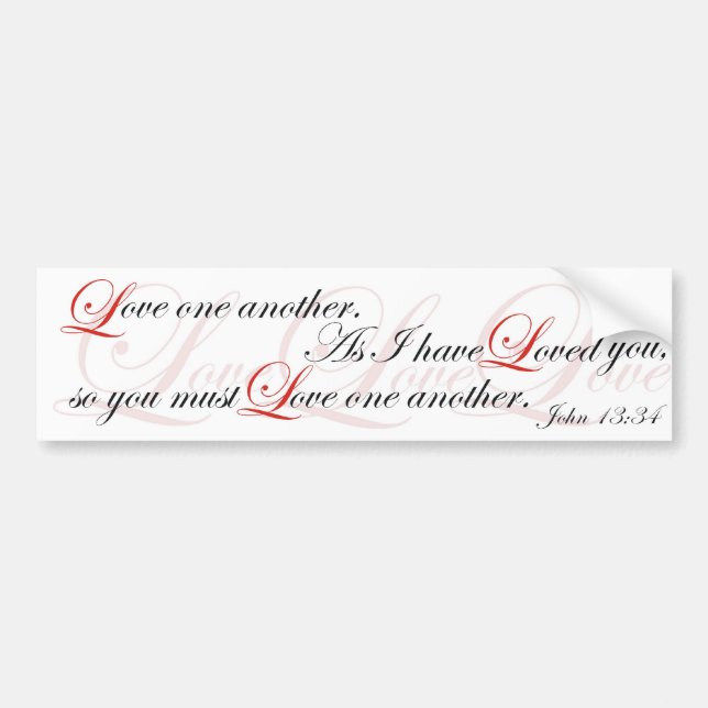 John 13 bumper sticker (Front)