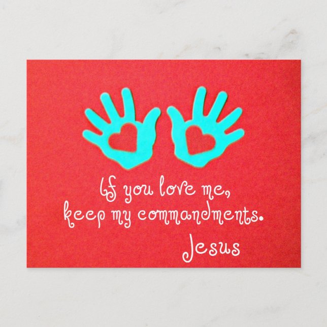 John 14:15 postcard (Front)