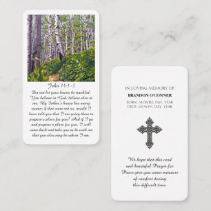 John 14:1-3 Funeral Sympathy Card