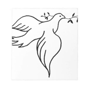 John 14:27 Bible verse Religion Christianity Dove Notepad