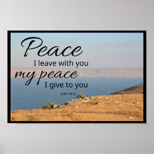 John 14:27 Canvas Print Peace I Leave With You