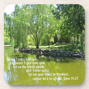 John 14:27 Peace I leave with you... Coaster