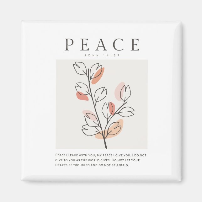 John 14:27 Peace I leave with you Magnet (Front)