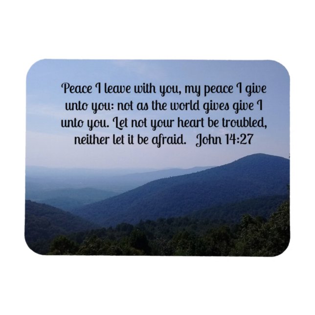John 14:27 Peace I leave with you Magnet (Horizontal)
