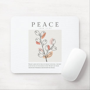 John 14:27 Peace I leave with you Mouse Mat