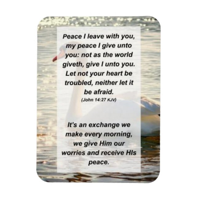 John 14:27 Peace I leave with you, my peace I give Magnet (Vertical)