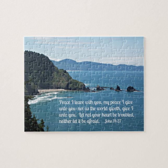 John 14:27 Peace I leave with you, my peace I .... Jigsaw Puzzle (Horizontal)