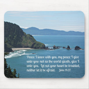 John 14:27 Peace I leave with you, my peace I .... Mouse Mat