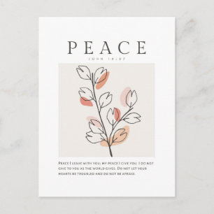John 14:27 Peace I leave with you Postcard
