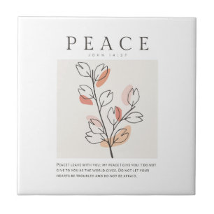 John 14:27 Peace I leave with you Tile