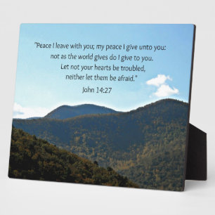 John 14:27 plaque
