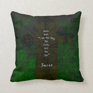 John 14:6 Bible Verse Inspirational Path Quote Cushion