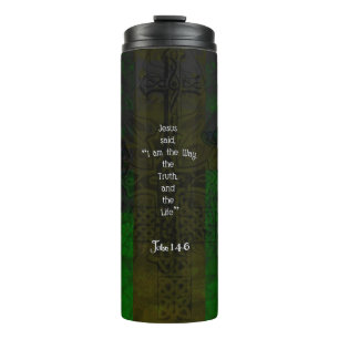 John 14:6 Bible Verse Inspirational Path Quote Thermal Tumbler