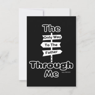 John 14:6 KJV Bible Verse Greeting Card