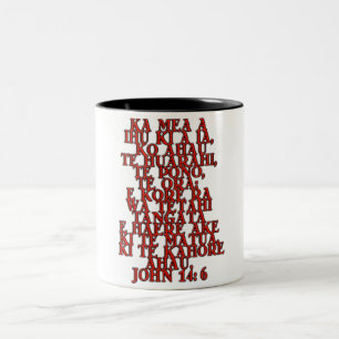 John 14:6 Maori Two-Tone Coffee Mug