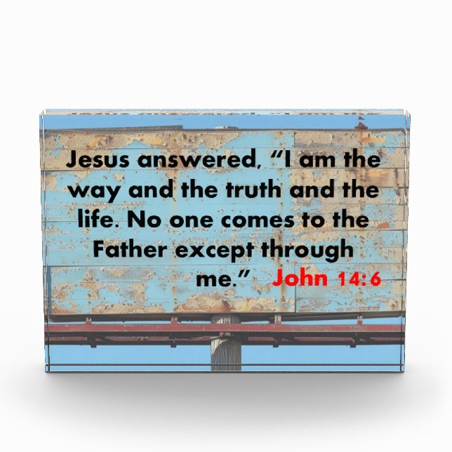 John 14:6   photo block (Front)