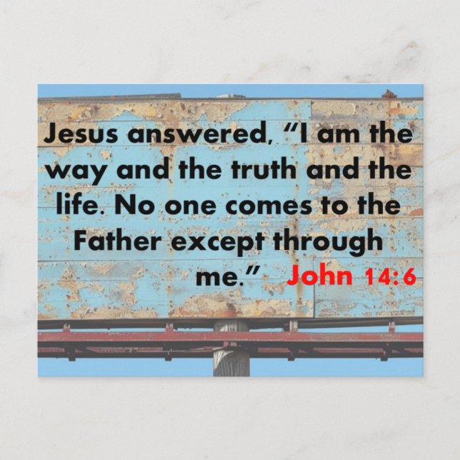 John 14:6   postcard (Front)