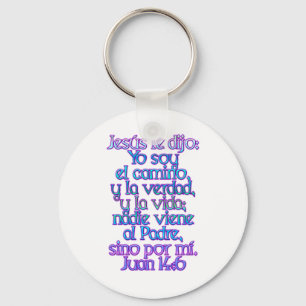 John 14:6 Spanish Key Ring