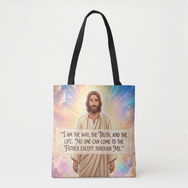 John 14:6 tote bag (Front)