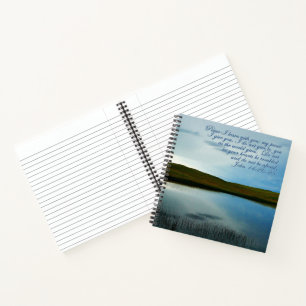 John 14 Peace Scripture Inspirational Notebook