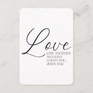John 15:12 Scripture Memory Card
