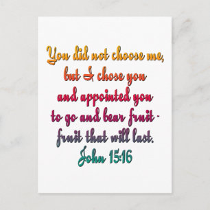 John 15:16 postcard