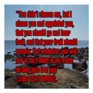 John 15:16 WEBU Poster