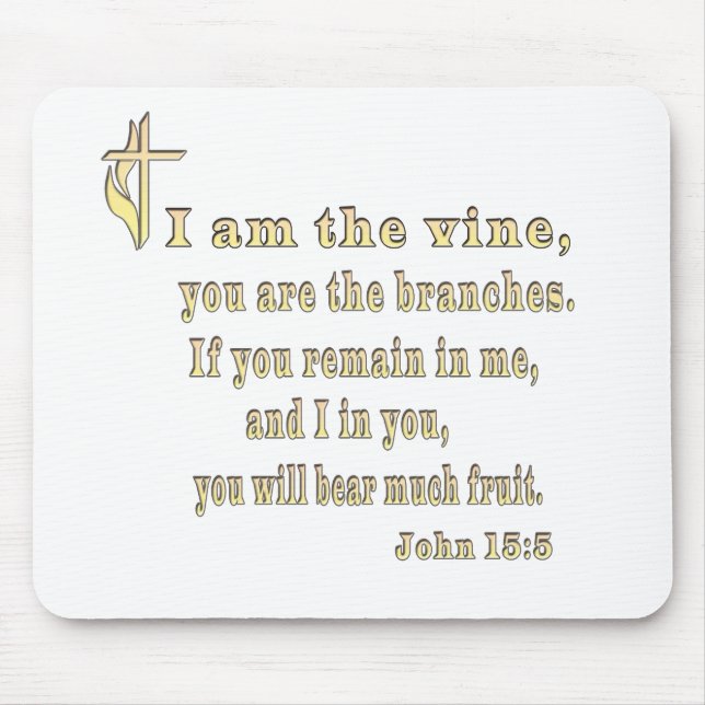 John 15:5 clothing and more mouse mat (Front)