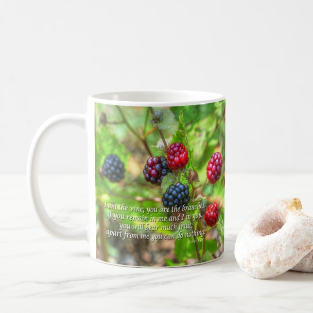 John 15:5 coffee mug (With Donut)