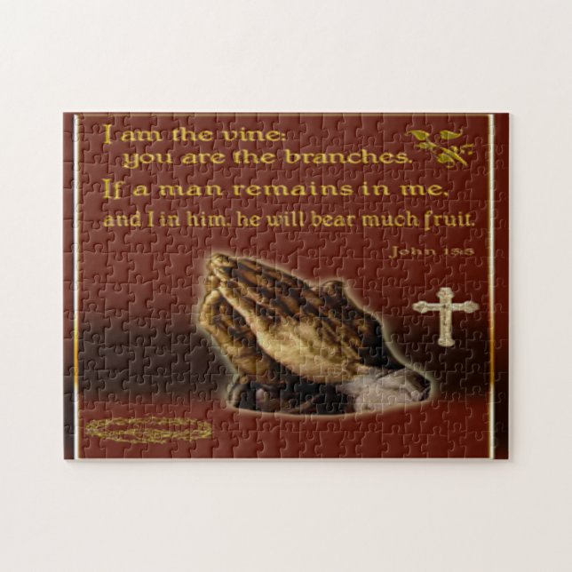 John 15:5  jigsaw puzzle (Horizontal)