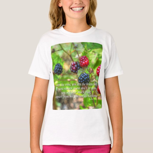 John 15:5 T-Shirt (Front)