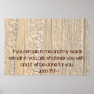 John 15:7 poster