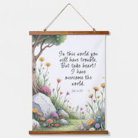 John 16:33 Bible Verse Image Poster