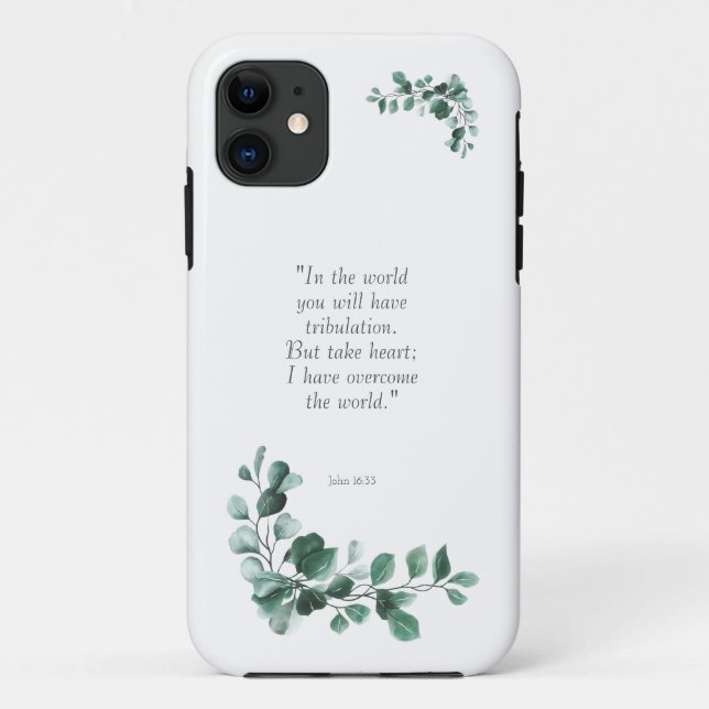 John 16:33  Bible Verses to Encourage You Case-Mate iPhone Case (Back)
