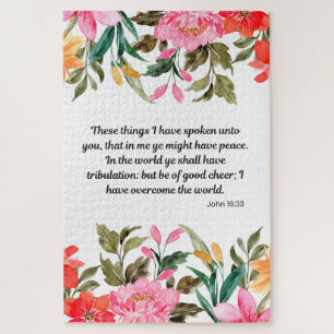 John 16:33 - In Me Ye Might Have Peace Jigsaw Puzzle