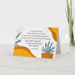 John 16:33 In Me you may have Peace Card