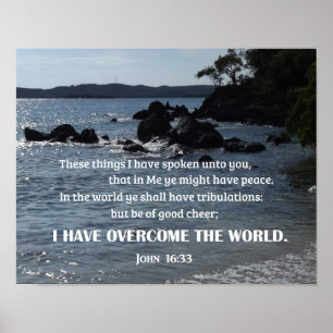 John 16:33 These things I have spoken unto you Poster