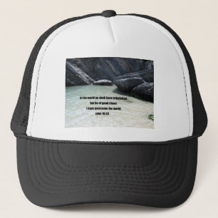 John 16:33 trucker hat